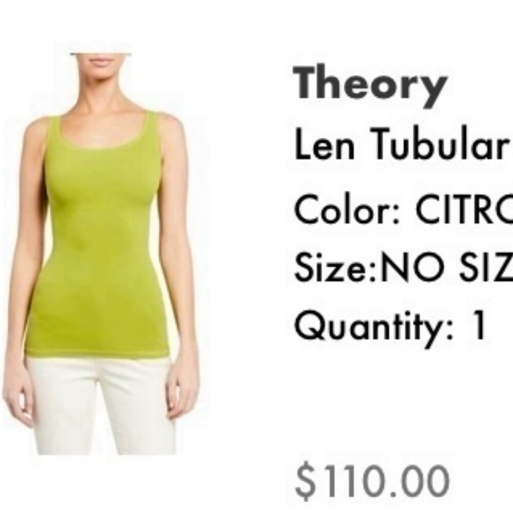 Citron Theory Tank Top - No Size